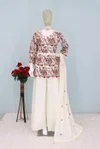 Jivika By Aashirwad Mor Bagh Heavy Chinon Sequence Work Designer Sharara Suits